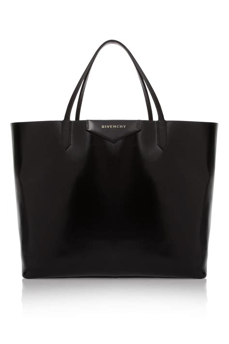 givenchy large antigona shopping bag in shiny black leather|givenchy crocodile antigona.